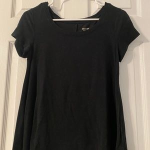 Black Short Sleeve Top